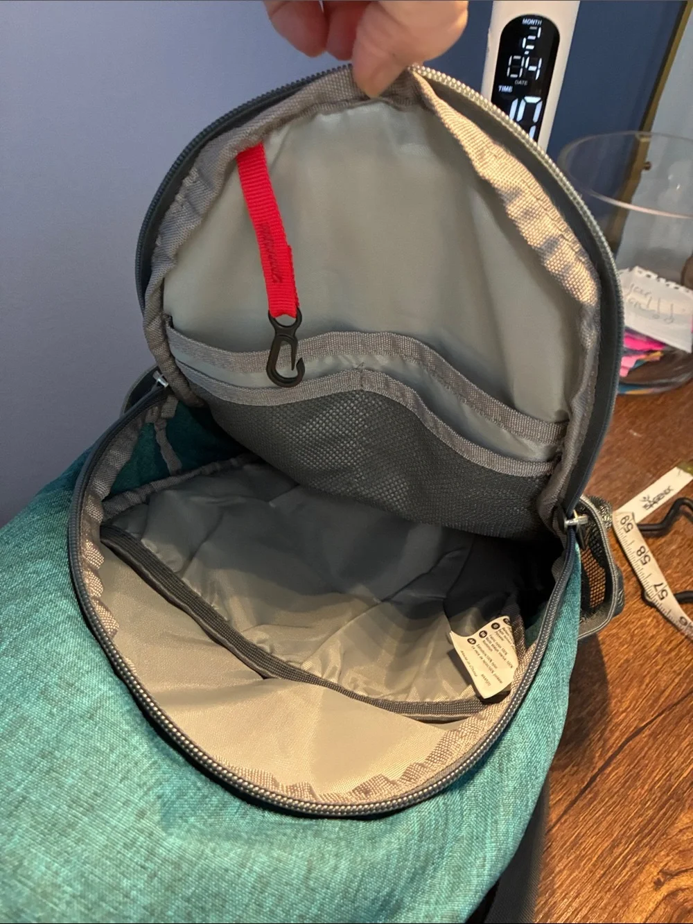 Waterfly Teal Crossbody Sling Bag